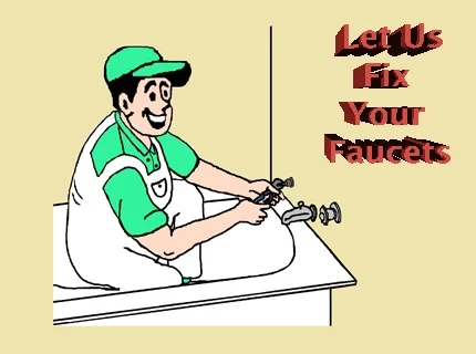 plumber repairing bathtub faucet