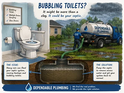 Bubbling Toilets in Alvarado? The Culprit Was a Flooded Septic System