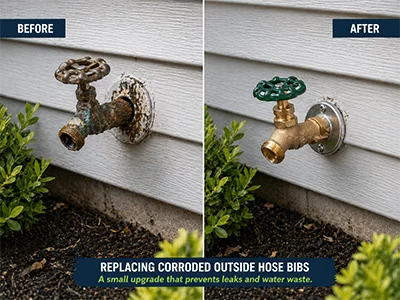Outside Hose Bib Replacement in Fort Worth, TX