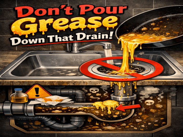 Don't Pour Grease Down the Drain