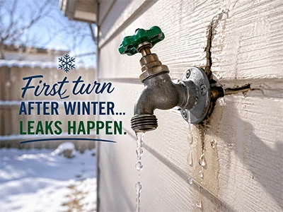 Outside Faucet Leaking This Spring