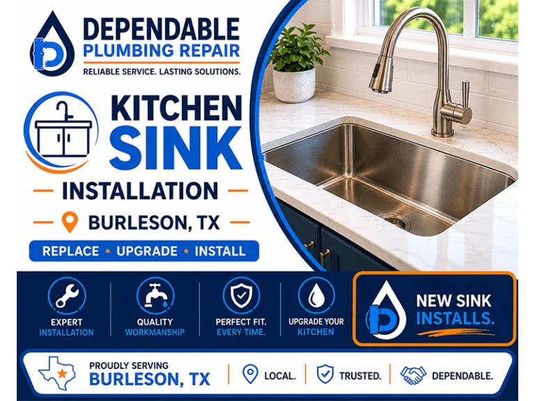 Kitchen Sink Installation in Burleson TX