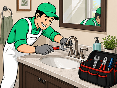 Repairing Bathroom Faucet