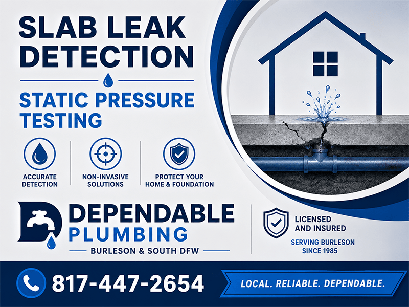 Slab Leak Detection in Burleson TX and South DFW