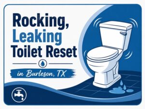 A Burleson homeowner called us because their toilet had started to rock and leak from underneath the base. When Don arrived...