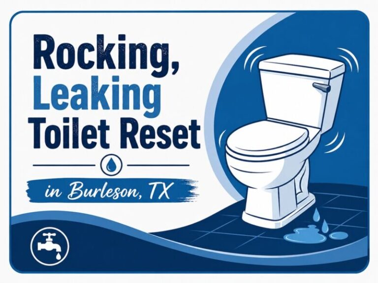 A Burleson homeowner called us because their toilet had started to rock and leak from underneath the base. When Don arrived...