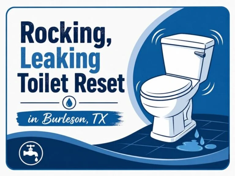 A Burleson homeowner called us because their toilet had started to rock and leak from underneath the base. When Don arrived...