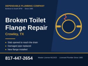 A Crowley homeowner called Dependable Plumbing to reset a toilet, and the job turned out to be bigger than a reset. Once Don...